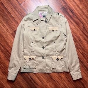 Oakley Beige Utility Jacket for Women
